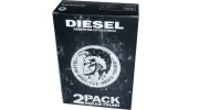 DIESEL LOT DE 2 BOXERS BLANC ESSENTIAL COTTON STRETCH