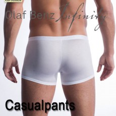 OLAF BENZ - BOXER PEARL1301 CASUALPANTS BLANC