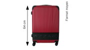 VALISE FORMAT MOYEN 64 CM ZAO ROUGE AZZARO