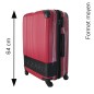 VALISE FORMAT MOYEN 64 CM ZAO ROUGE AZZARO