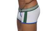 BOXER BASIC BLANC AVEC ELASTIC CONTRASTE UN110  - ES COLLECTION