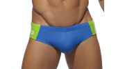 SLIP DE BAIN  BI COLOR BLEU/VERT ANIS  POOL ADS032 - ADDICTED