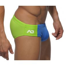 SLIP DE BAIN  BI COLOR BLEU/VERT ANIS  POOL ADS032 - ADDICTED