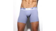 BOXER LONG NAVY PIQUE WAISTBAND UN140 - ES COLLECTION