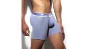 BOXER LONG NAVY PIQUE WAISTBAND UN149 - ES COLLECTION