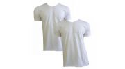 T-SHIRT ARMANI PACK DE 2 EAGLE COL EN V BLANC