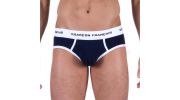 SLIP COTON NAVY CEINTURE BLANCHE - GARCON FRANCAIS