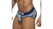 SLIP NAVY MICROFIBRE FLORAL DIGITAL  AD480 - ADDICTED