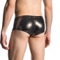 BOXER SHORTY NOIR ARGENTE EN VISCOSE DISCO HOT PANTS - MANSTORE