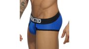 SLIP BLEU ROYAL CONTRASTED MESH  AD496 - ADDICTED