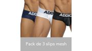 PACK DE 3 SLIPS MESH PUSH UP - ADDICTED