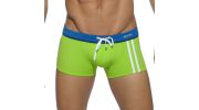 BOXER DE BAIN  VERT SPORT DETAIL BINDING  ADS133 - ADDICTED