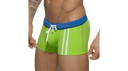 BOXER DE BAIN  VERT SPORT DETAIL BINDING  ADS133 - ADDICTED