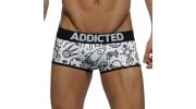 BOXER MICROFIBRE BLANC UFO AD565 - ADDICTED