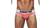 SLIP MICROFIBRE SEXUAL SMAS ROUGE  AD623 - ADDICTED