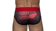 SLIP MICROFIBRE VALENTIN ROUGE AD625 - ADDICTED