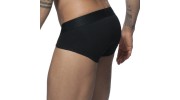 SLIP MICROFIBRE VELVET COMBI BRIEF NOIR AD599 - ADDICTED