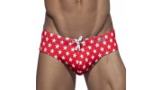 SLIP BAIN STAR PRINTED ROUGE AD135 - ADDICTED