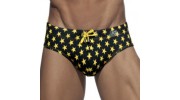 SLIP BAIN STAR PRINTED NOIR AD135 - ADDICTED