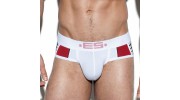 STRIPE MIX BRIEF ROUGE UN230 - ES COLLECTION