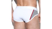 STRIPE MIX BRIEF ROUGE UN230 - ES COLLECTION