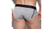 STRIPE MIX BRIEF GRIS EN MODAL UN230 - ES COLLECTION