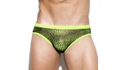 SLIP DE BAIN SCOTT NET JAUNE FLUO/OR 1828– ES COLLECTION