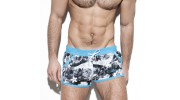 SHORT DE BAIN PATRICK GARDEN ROCKY BLANC 1826 - ES COLLECTION