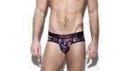 SLIP FLOWERY NOIR UN250 - ES COLLECTION