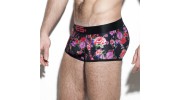 MINI BOXER FLOWERY NOIR UN251 - ES COLLECTION