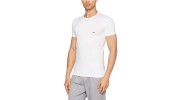 T SHIRT BLANC COL ROND  EAGLE NOIR - EMPORIO ARMANI