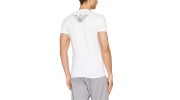 T SHIRT BLANC COL ROND  EAGLE NOIR - EMPORIO ARMANI