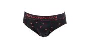 SLIP NOIR EAGLE ROUGE BRILLANT 8A592- ARMANI