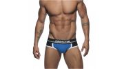 JOCK STRAP PUSH UP SPORT  BLEU ET NOIR AD744 - ADDICTED