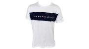 T-SHIRT BLANC COL ROND LOGO TOMMY HILFIGER UM0UM01170  - TOMMY HILFIGER