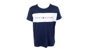 T-SHIRT NAVY COL ROND LOGO TOMMY HILFIGER UM0UM01170  - TOMMY HILFIGER