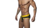 SLIP CAMOUFLAGE CAMO STRIPE MESH JAUNE AD764 - ADDICTED