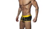 BOXER CAMOUFLAGE CAMO STRIPE MESH JAUNE AD765 - ADDICTED