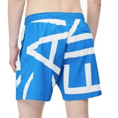 SHORT DE BAIN MEDIUM DRAWSTRING ABSTRACT IMPERIAL BLEU M00274  - CALVIN KLEIN 