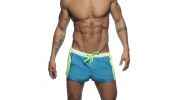 SHORT DE BAIN STRIPES BASIC TURQUOISE ADS214 - ADDICTED