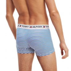 BOXER RAYE EN COTON BLANC/BLEU M01559 - TOMMY HILFIGER