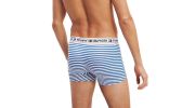 BOXER RAYE EN COTON BLANC/BLEU AUTHENTIC M01559 - TOMMY HILFIGER