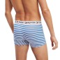 BOXER RAYE EN COTON BLANC/BLEU AUTHENTIC M01559 - TOMMY HILFIGER