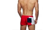 SHORT DE BAIN RACING SIDE ROUGE ADS232 - ADDICTED