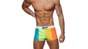 SHORT DE BAIN RAINBOW MULTICOLOR ADS239 - ADDICTED