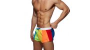 SHORT DE BAIN RAINBOW MULTICOLOR ADS239 - ADDICTED