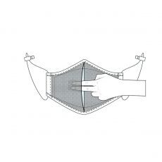 MASQUE DE PROTECTION  CORPORAL RAY NOIR/ROUGE - BARCODE