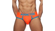 SLIP DE BAIN COCKRING C-THROUGH ORANGE FLUO AD917 - ADDICTED