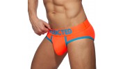 SLIP DE BAIN COCKRING C-THROUGH ORANGE FLUO AD917 - ADDICTED