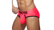 SLIP DE BAIN COCKRING C-THROUGH ROSE FLUO AD917 - ADDICTED